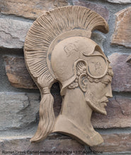 Load image into Gallery viewer, Roman Greek Spartan Bust Sculptural wall relief plaque home decor 13.5" www.Neo-Mfg.com