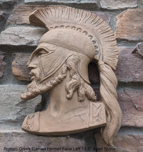 Load image into Gallery viewer, Roman Greek Spartan Bust Sculptural wall relief plaque home decor 13.5" www.Neo-Mfg.com