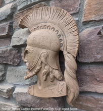Load image into Gallery viewer, Roman Greek Spartan Bust Sculptural wall relief plaque home decor 13.5" www.Neo-Mfg.com