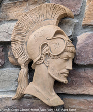 Load image into Gallery viewer, Roman Greek Spartan Bust Sculptural wall relief plaque home decor 13.5" www.Neo-Mfg.com