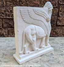 Load image into Gallery viewer, Assyrian Lamassu Nimrud Palace guardians winged Lion Sculpture www.Neo-Mfg.com 10.5" Mesopotamia statue 360