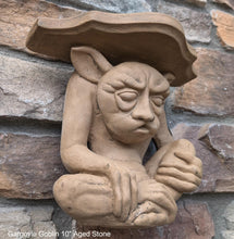 Load image into Gallery viewer, Goblin mythical medieval wall Shelf corbel Grotesque sculpture www.NEO-MFG.com 10"