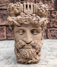 Load image into Gallery viewer, Roman Greek Neptune Face Wall Mythical Plaque Sculptural relief www.Neo-Mfg.com 6" Customs House Dublin