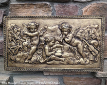 Load image into Gallery viewer, Eros Musical Cherub Cupid Greek Wall Sculpture Plaque Angels 17" www.NEO-MFG.com