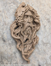 Load image into Gallery viewer, Nature Garden Greenman Grape Harvest Sculptural wall relief bust www.Neo-Mfg.com 13.75"