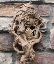 Load image into Gallery viewer, Nature Garden Greenwoman Harvest Sculptural wall relief bust www.Neo-Mfg.com 12.25"