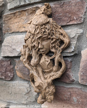 Load image into Gallery viewer, Nature Garden Greenwoman Harvest Sculptural wall relief bust www.Neo-Mfg.com 12.25"