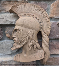 Load image into Gallery viewer, Roman Greek Spartan Bust Sculptural wall relief plaque home decor 13.5" www.Neo-Mfg.com