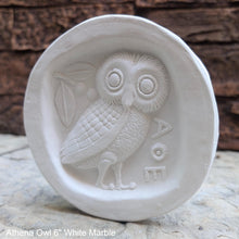 Load image into Gallery viewer, Roman Greek Athena Owl 6" Sculpture statue wall plaque