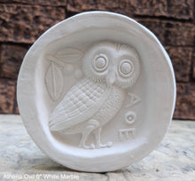 Load image into Gallery viewer, Roman Greek Athena Owl 6" Sculpture statue wall plaque