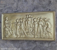 Load image into Gallery viewer, Roman Greek Thorvaldsen Dance Muses Apollo plaque wall relief www.Neo-Mfg.com 9.5"