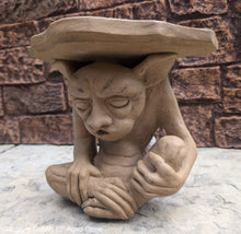 Load image into Gallery viewer, Goblin mythical medieval wall Shelf corbel Grotesque sculpture www.NEO-MFG.com 10"