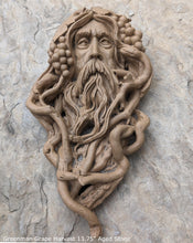 Load image into Gallery viewer, Nature Garden Greenman Grape Harvest Sculptural wall relief bust www.Neo-Mfg.com 13.75"