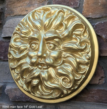 Load image into Gallery viewer, Wind Man Wall Decor Large 14" Wall Plaque Sculpture Pagan www.Neo-Mfg.com mythical