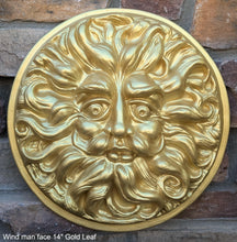 Load image into Gallery viewer, Wind Man Wall Decor Large 14" Wall Plaque Sculpture Pagan www.Neo-Mfg.com mythical