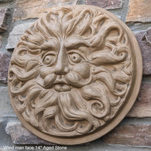 Load image into Gallery viewer, Wind Man Wall Decor Large 14" Wall Plaque Sculpture Pagan www.Neo-Mfg.com mythical
