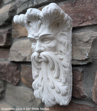 Load image into Gallery viewer, Roman Greek Zeus greenman wall Shelf corbel Grotesque goblin sculpture www.NEO-MFG.com 8 3/8" Mythical Bracket
