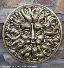 Load image into Gallery viewer, Wind Man Wall Decor Large 14" Wall Plaque Sculpture Pagan www.Neo-Mfg.com mythical
