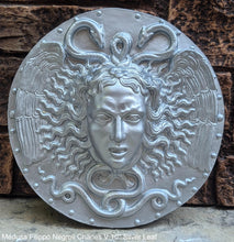 Load image into Gallery viewer, History Medusa Filippo Negroli Charles V shield design Artifact Carved Sculpture Statue 10" www.Neo-Mfg.com n2
