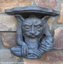 Load image into Gallery viewer, Goblin mythical medieval wall Shelf corbel Grotesque sculpture www.NEO-MFG.com 10"