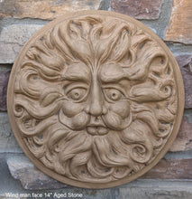 Load image into Gallery viewer, Wind Man Wall Decor Large 14" Wall Plaque Sculpture Pagan www.Neo-Mfg.com mythical