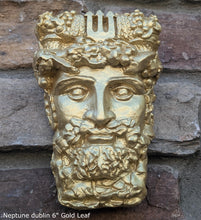 Load image into Gallery viewer, Roman Greek Neptune Face Wall Mythical Plaque Sculptural relief www.Neo-Mfg.com 6" Customs House Dublin