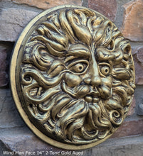 Load image into Gallery viewer, Wind Man Wall Decor Large 14" Wall Plaque Sculpture Pagan www.Neo-Mfg.com mythical