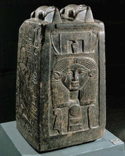 Load image into Gallery viewer, Egyptian Hathor Amenhotep III Sobek Sculptural wall relief www.Neo-Mfg.com 7" Museum preproduction