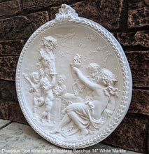 Load image into Gallery viewer, Roman Greek Dionysus God of wine ritual madness and ecstasy - Bacchus Satyr Sculptural Wall frieze plaque relief www.Neo-Mfg.com 14"