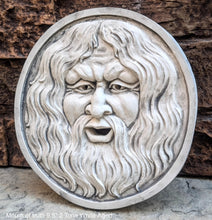 Load image into Gallery viewer, Roman Greek Mouth of truth Bocca della Verita Sculptural Wall frieze plaque relief www.Neo-Mfg.com 9.5"