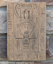 Load image into Gallery viewer, Egyptian Hathor Amenhotep III Sobek Sculptural wall relief www.Neo-Mfg.com 7" Museum preproduction