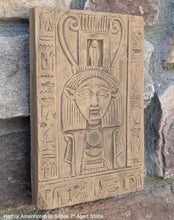 Load image into Gallery viewer, Egyptian Hathor Amenhotep III Sobek Sculptural wall relief www.Neo-Mfg.com 7" Museum preproduction