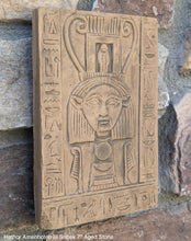 Load image into Gallery viewer, Egyptian Hathor Amenhotep III Sobek Sculptural wall relief www.Neo-Mfg.com 7" Museum preproduction