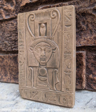 Load image into Gallery viewer, Egyptian Hathor Amenhotep III Sobek Sculptural wall relief www.Neo-Mfg.com 7" Museum preproduction