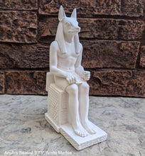 Load image into Gallery viewer, Egyptian Anubis Seated statue replica sculpture Artifact 9.75" www.Neo-Mfg.com