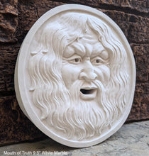 Load image into Gallery viewer, Roman Greek Mouth of truth Bocca della Verita Sculptural Wall frieze plaque relief www.Neo-Mfg.com 9.5"