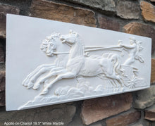 Load image into Gallery viewer, Roman Greek Apollo on Chariot plaque wall relief www.Neo-Mfg.com 19.5" large museum reproduction Brachard