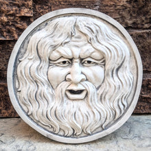 Load image into Gallery viewer, Roman Greek Mouth of truth Bocca della Verita Sculptural Wall frieze plaque relief www.Neo-Mfg.com 9.5"
