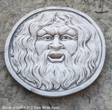 Load image into Gallery viewer, Roman Greek Mouth of truth Bocca della Verita Sculptural Wall frieze plaque relief www.Neo-Mfg.com 9.5"