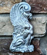 Load image into Gallery viewer, Griffin gryphons Winged lion wall Sculpture plaque set pair 7.75" ea www.Neo-Mfg.com Home decor mystical b13