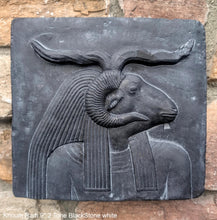 Load image into Gallery viewer, History Egyptian Khnum Ram Sculptural wall relief www.Neo-Mfg.com 9" d8