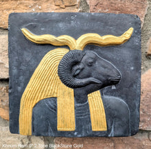 Load image into Gallery viewer, History Egyptian Khnum Ram Sculptural wall relief www.Neo-Mfg.com 9" d8