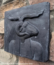 Load image into Gallery viewer, History Egyptian Khnum Ram Sculptural wall relief www.Neo-Mfg.com 9" d8