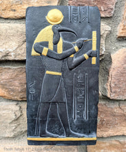 Load image into Gallery viewer, History Egyptian God Thoth Tehuti Sculptural wall relief www.Neo-Mfg.com 11.5" e8