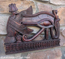 Load image into Gallery viewer, History Egyptian Pharaoh Eye of Horus Sculptural wall relief Neo-Mfg 12" h12