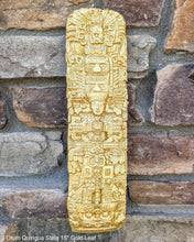 Load image into Gallery viewer, History Aztec Maya Artifact Carved Otum Quirigua Stela Sun Stone Sculpture Statue 15" Tall www.Neo-Mfg.com