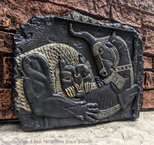 Load image into Gallery viewer, Assyrian Lion and Bull Ox Sculpture Statue Relief wall fragment Persepolis www.Neo-mfg.com 16"