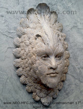 Load image into Gallery viewer, Nature GREENWOMAN HEATHER wall sculpture Garden statue 17" Neo-Mfg