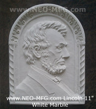 Load image into Gallery viewer, History Abe Abraham Lincoln Cameo silhouette Sculpture Plaque 11" Neo-Mfg