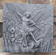 Load image into Gallery viewer, Historical religious Mythological St. Michael the Archangel wall angel 12" sculpture plaque Sculpture www.Neo-mfg.com